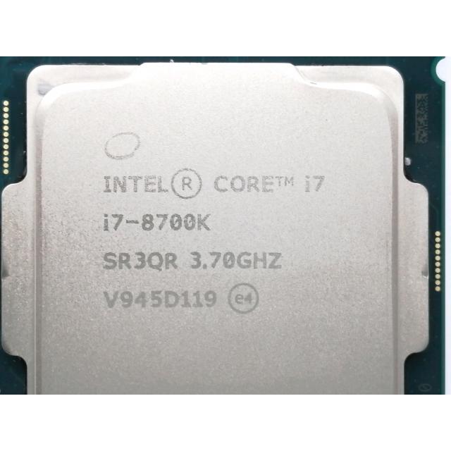 Intel Core i7-8700K 中古 中古】Intel Core i7-8700K (3.7GHz/TB:4.7GHz) bulk LGA1151/6C/12T