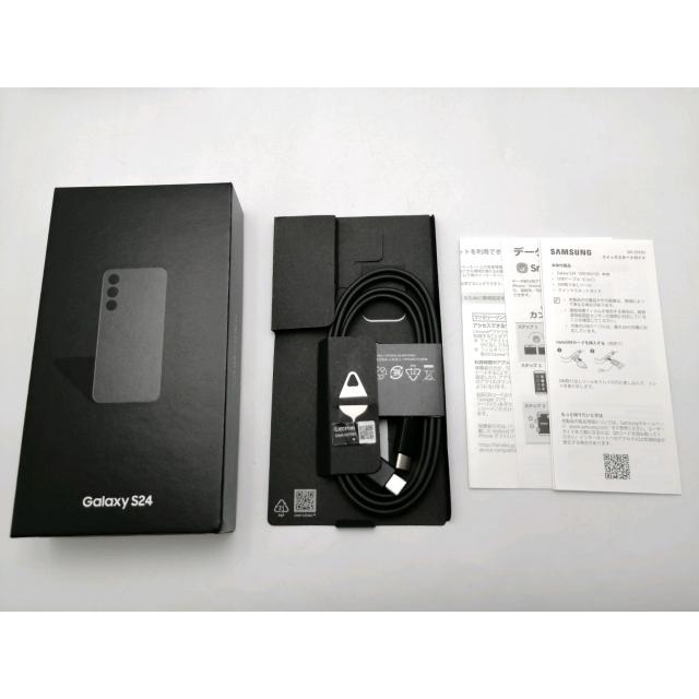 中古】SAMSUNG 国内版 【SIMフリー】 Galaxy S24 オニキスブラック 8GB