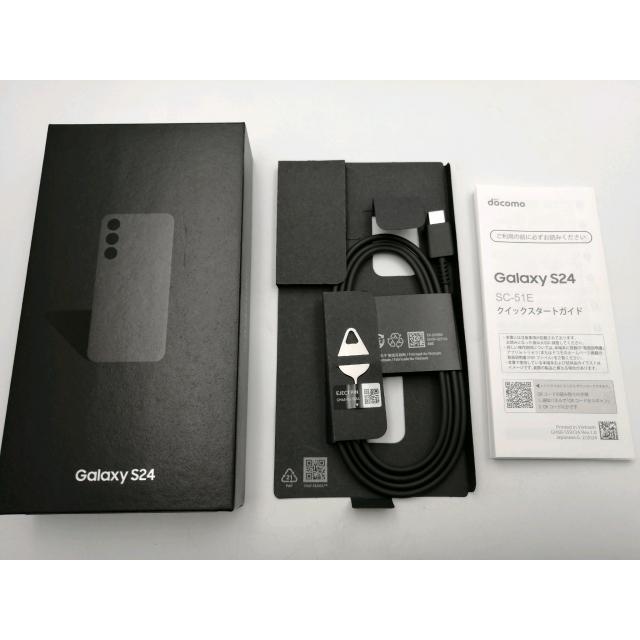 中古】SAMSUNG docomo 【SIMフリー】 Galaxy S24 オニキスブラック 8GB