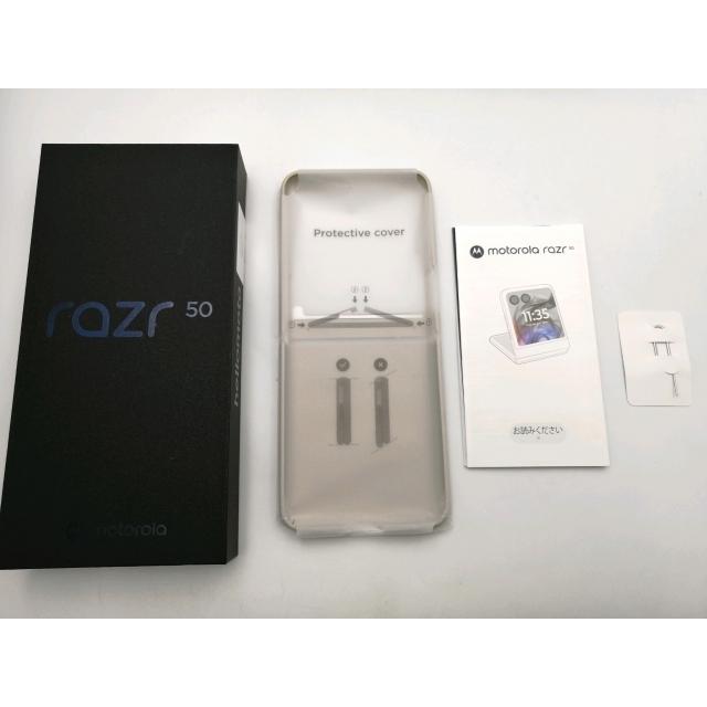 中古】MOTOROLA 国内版 【SIMフリー】 motorola razr 50 サンド