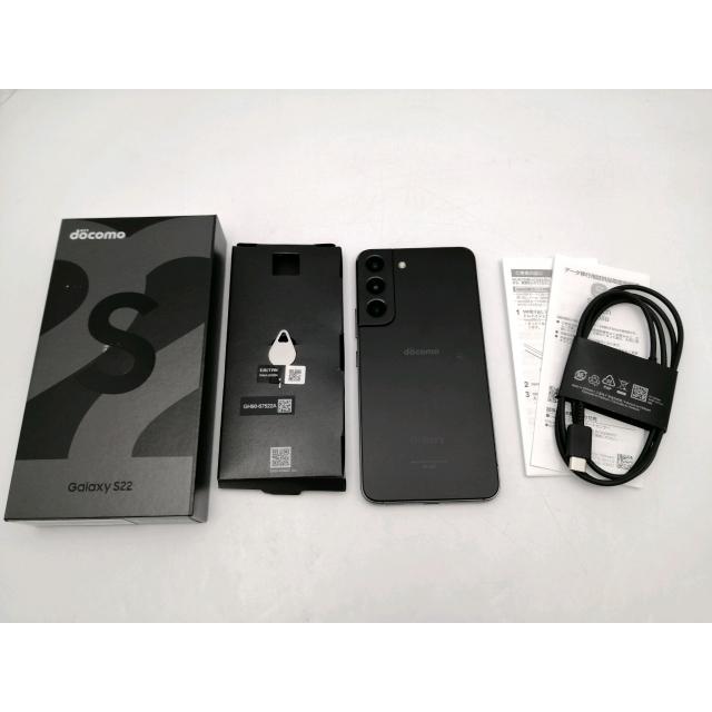 中古】SAMSUNG docomo 【SIMフリー】 Galaxy S22 ファントムブラック