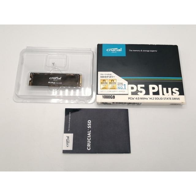中古】Crucial P5 Plus（CT1000P5PSSD8) 1TB/M.2 2280(PCIe4.0 NVMe