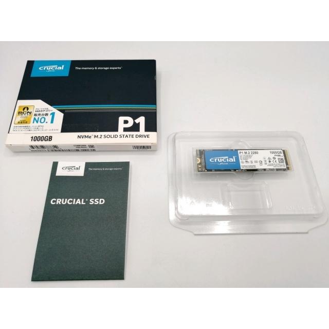 中古】Crucial P1(CT1000P1SSD8JP) 1TB/M.2 2280(PCIe3.0 NVMe)/QLC
