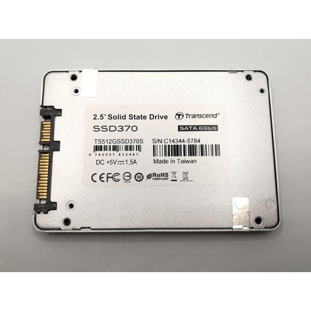 中古】Transcend SSD370 TS512GSSD370S 512GB/SSD/6GbpsSATA/MLC【EC