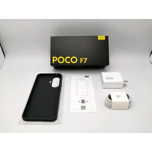 中古】Xiaomi 【SIMフリー】 Poco F7 ブラック 12GB 256GB 25053PC47G