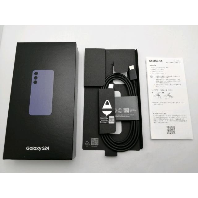 中古】SAMSUNG 国内版 【SIMフリー】 Galaxy S24 コバルトバイオレット