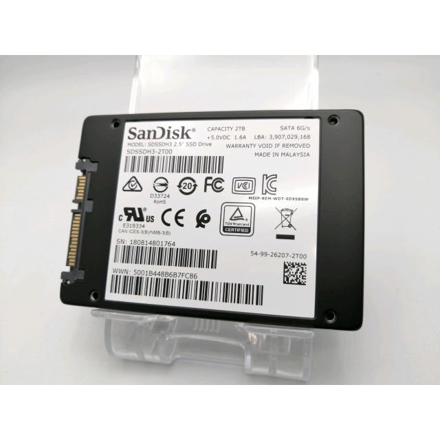 中古】SanDisk Ultra 3D SSD SDSSDH3-2T00 2TB/6GbpsSATA【ECセンター