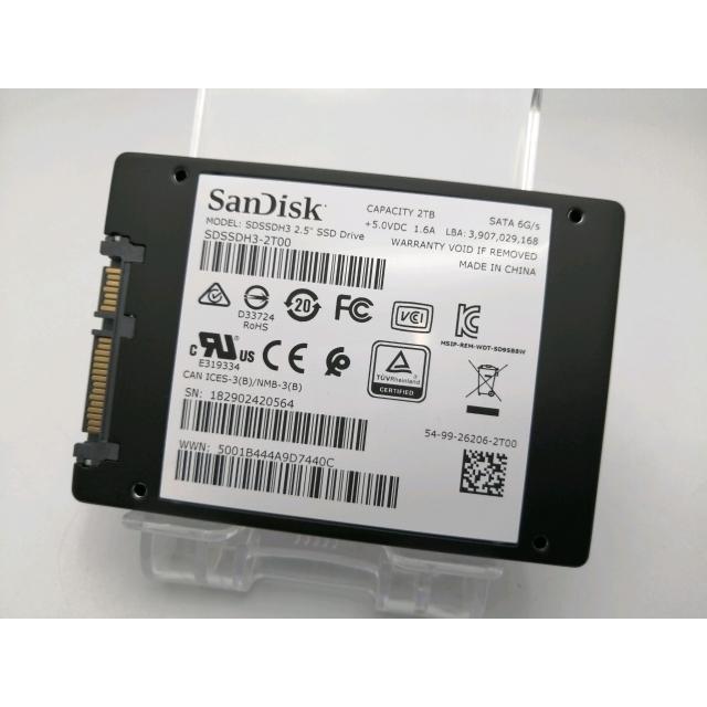 中古】SanDisk Ultra 3D SSD SDSSDH3-2T00 2TB/6GbpsSATA【ECセンター