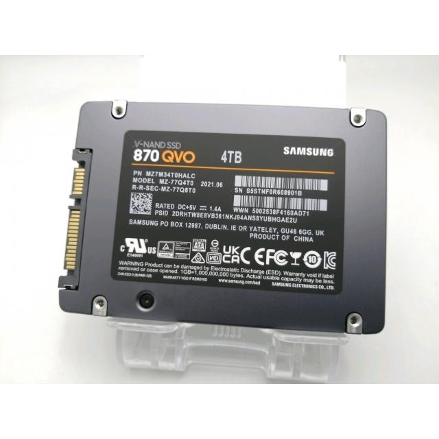 中古】SAMSUNG 870 QVO MZ-77Q4T0B/EC 4TB/SSD/6GbpsSATA/QLC【EC
