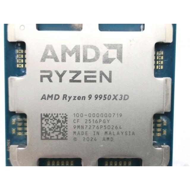 【未使用品】 AMD Ryzen 9 9950X3D 中古】AMD Ryzen 9 9950X3D (4.3GHz/TC:5.7GHz) BOX AM5/16C/32T/L3