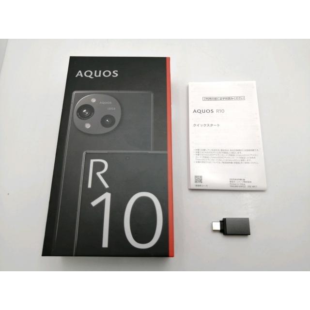 中古】SHARP 国内版 【SIMフリー】 AQUOS R10 チャコールブラック 12GB