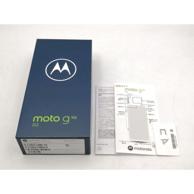 中古】MOTOROLA 国内版 【SIMフリー】 moto g52j 5G II インクブラック