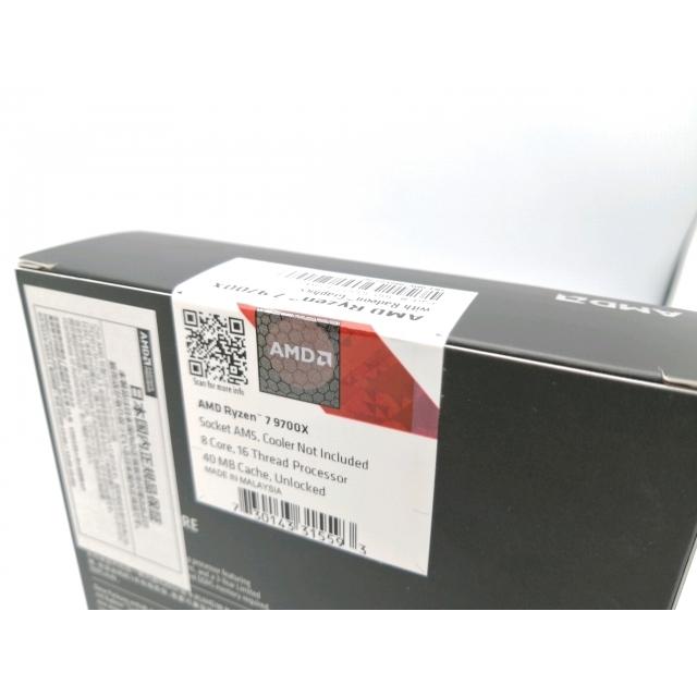 未使用】AMD Ryzen 7 9700X (3.8GHz/TC:5.5GHz) BOX AM5/8C/16T/L3