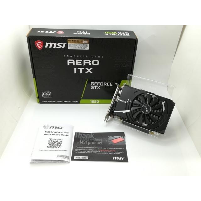 MSI AERO ITX GTX 1650 OCV1 グラボ　中古品 中古】MSI GeForce GTX 1650 AERO ITX 4G OC GTX1650/4GB(GDDR5)/PCI-E