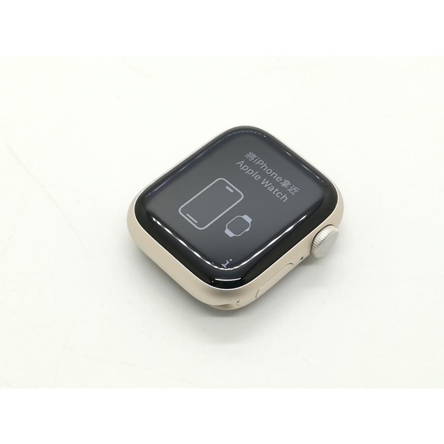 中古】Apple Apple Watch Series8 41mm GPS スターライトアルミニウム