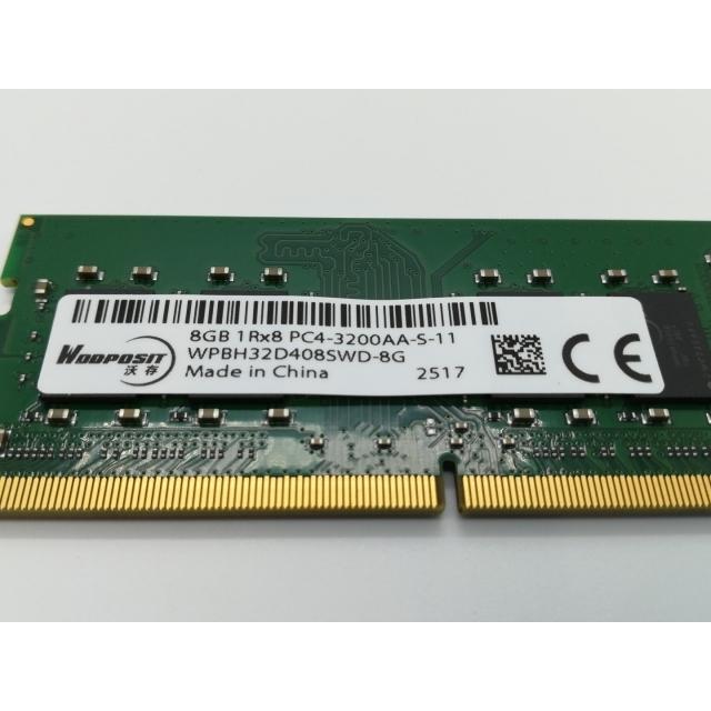 中古】260PIN 8GB DDR4-3200(PC4-25600) SODIMM 【ノートPC用】【静岡
