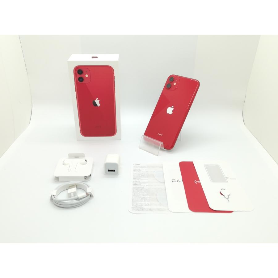Apple iPhone11 256GB レッド MWM92J/A 中古】iPhone11 256GB プロダクトレッド MWM92J／A SIMフリー