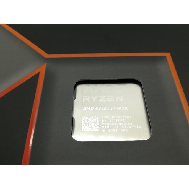 未使用】AMD Ryzen 5 9600X (3.9GHz/TC:5.4GHz) BOX AM5/6C/12T/L3