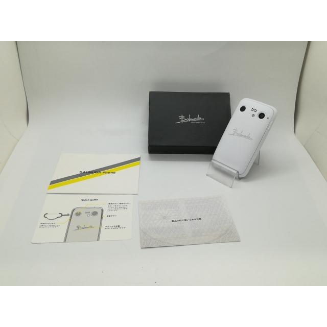 中古】BALMUDA SoftBank 【SIMフリー】 BALMUDA Phone ホワイト 6GB