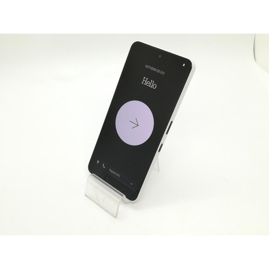 中古】NOTHING 国内版 【SIMフリー】 Nothing Phone (3a) ホワイト