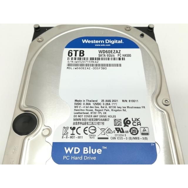 中古】W.D. WD60EZAZ WD Blue 6TB/5400rpm/256MB/6Gbps【静岡】保証