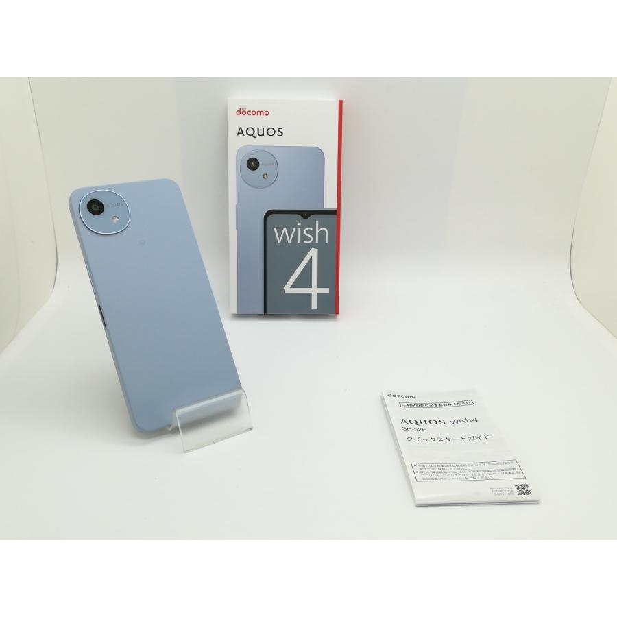 中古】SHARP docomo 【SIMフリー】 AQUOS wish4 ブルー 4GB 64GB SH