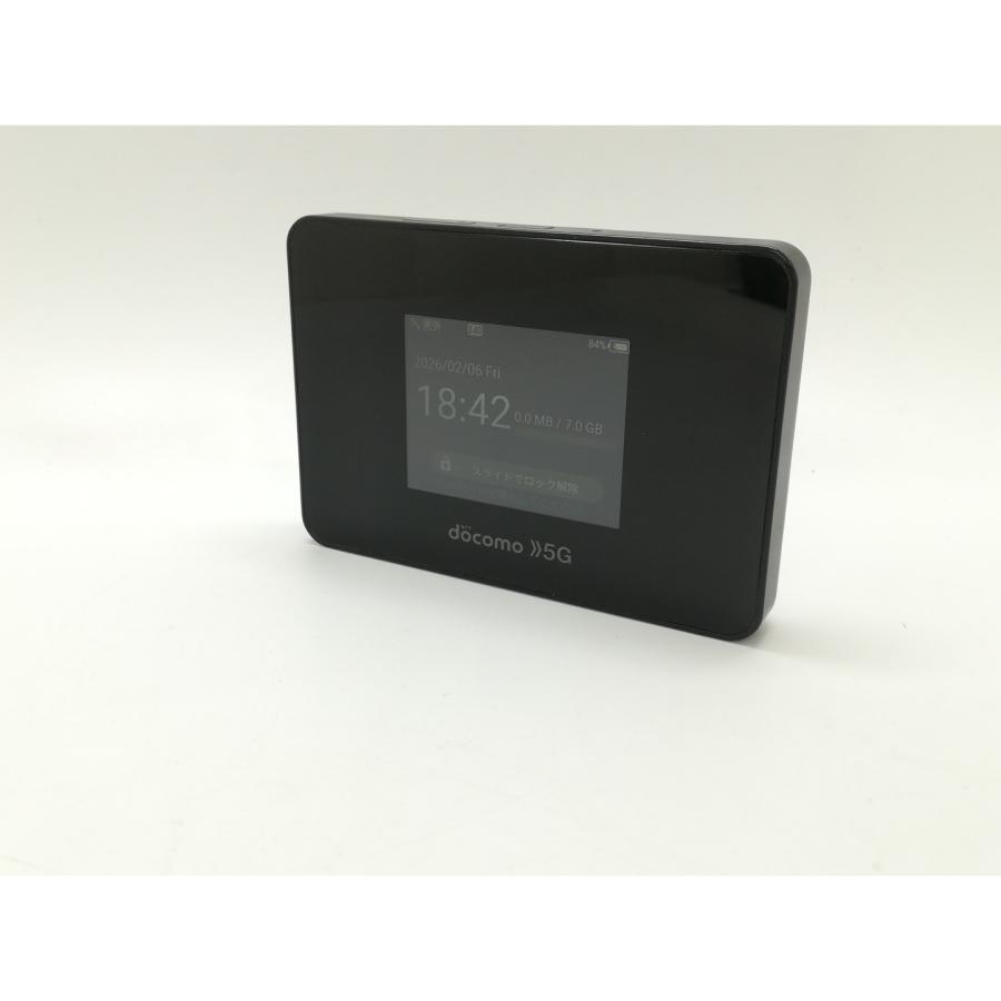 中古】SHARP docomo 【SIMフリー】 Wi-Fi STATION SH-52B ブラック