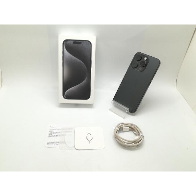 【中古】Apple 国内版 【SIMフリー】 iPhone 15 Pro 128GB ブラックチタニウム MTU73J/A【静岡】保証期間１ヶ月【ランクB】の画像