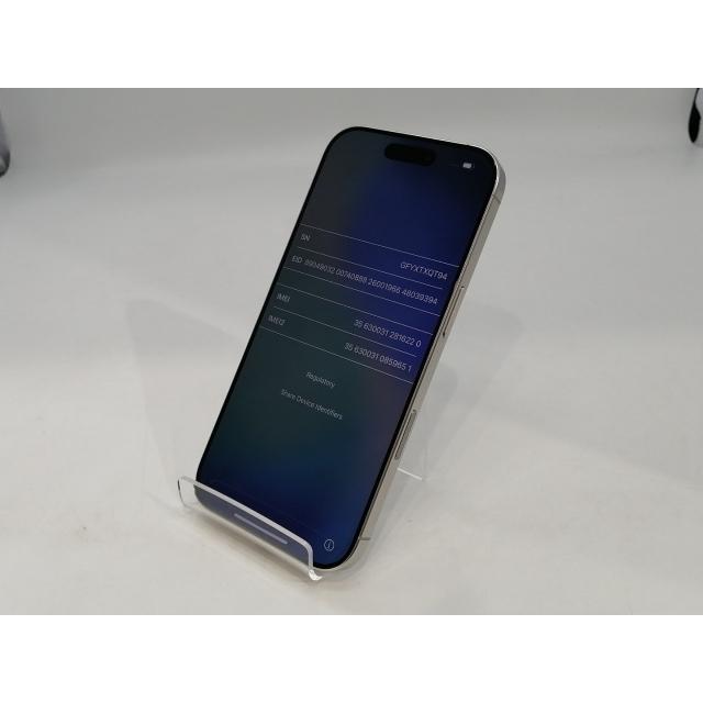 【中古】Apple docomo 【SIMフリー】 iPhone 16 Pro 256GB ホワイトチタニウム MYN13J/A【浜松駅前】保証期間１ヶ月【ランクC】の画像
