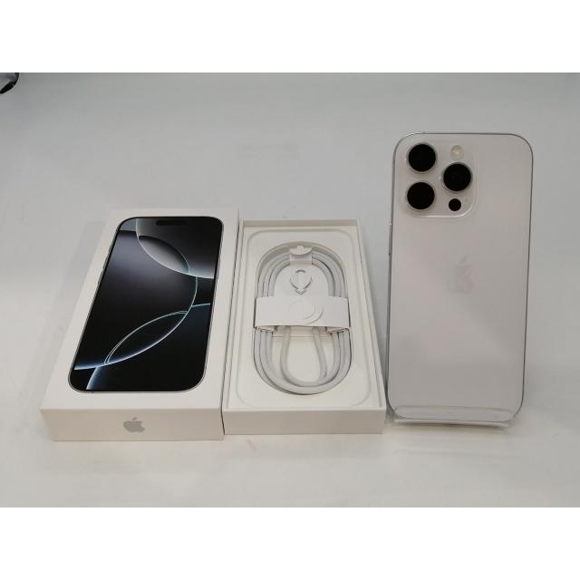【中古】Apple docomo 【SIMフリー】 iPhone 16 Pro 256GB ホワイトチタニウム MYN13J/A【浜松駅前】保証期間１ヶ月【ランクC】の画像