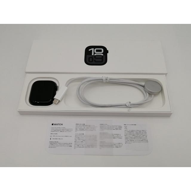 【中古】Apple Apple Watch Series10 46mm GPS ジェットブラックアルミニウムケース (バンド無し)【なんば】保証期間１ヶ月【ランクA】の画像