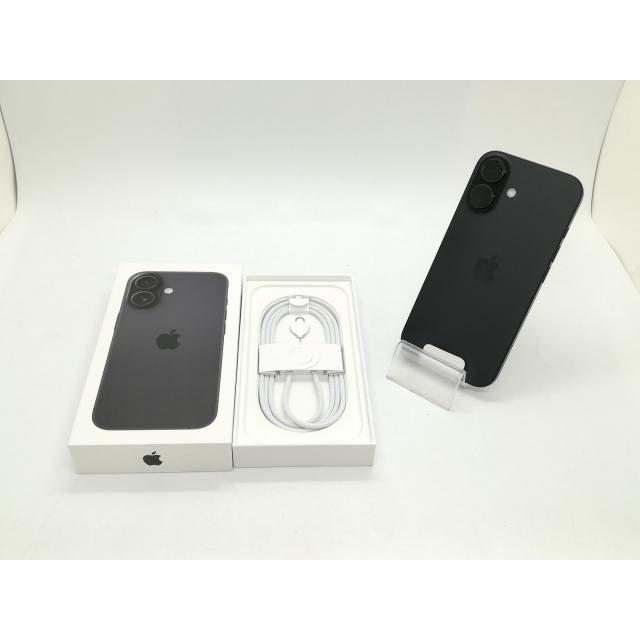 【未使用】Apple 国内版 【SIMフリー】 iPhone 16 128GB ブラック MYDQ3J/A【OSU301】保証期間３ヶ月の画像