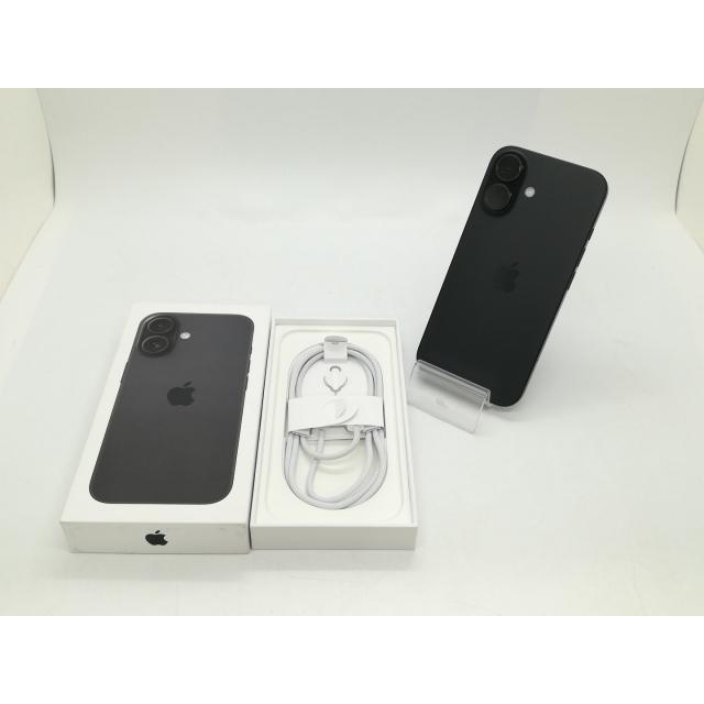 【中古】Apple 国内版 【SIMフリー】 iPhone 16 128GB ブラック MYDQ3J/A【静岡】保証期間１ヶ月【ランクA】の画像