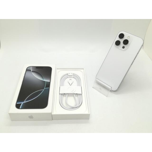 【中古】Apple 国内版 【SIMフリー】 iPhone 16 Pro 128GB ホワイトチタニウム MYMW3J/A【浜松駅前】保証期間１ヶ月【ランクB】の画像