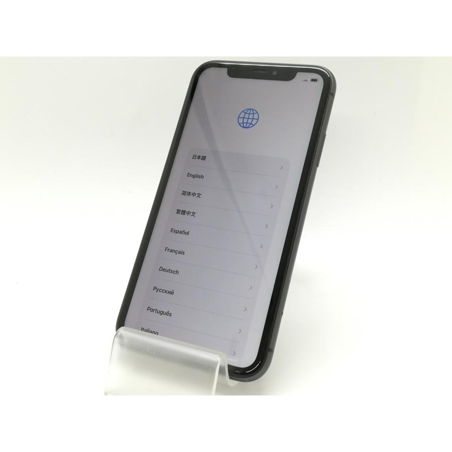 中古】Apple 国内版 【SIMフリー】 iPhone 11 128GB ブラック MHDH3J/A 