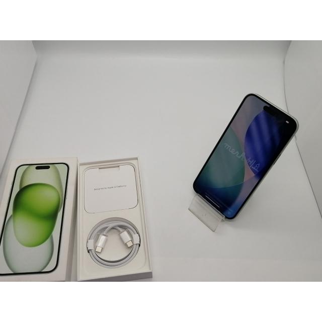 【中古】Apple 国内版 【SIMフリー】 iPhone 15 Plus 256GB グリーン MU0Q3J/A【大須アメ横】保証期間１ヶ月【ランクC】の画像