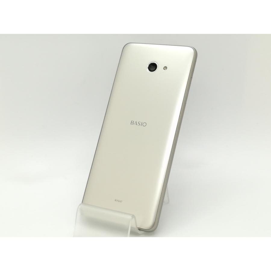 中古】KYOCERA au 【SIMロック解除済み】 BASIO4 シャンパンゴールド