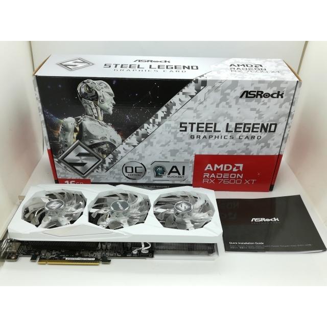 【5月GW限定値下げ】Asrock　RX7600XT 箱あり 付属品なし 中古】ASRock Radeon RX 7600 XT Steel Legend 16GB OC (RX7600XT SL