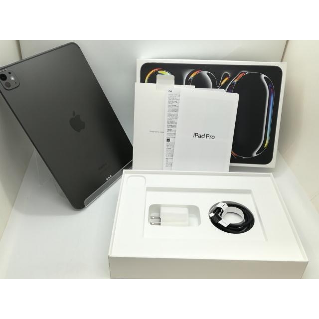 【中古】Apple 【Wi-Fi】 11インチ iPad Pro（M4/2024） 256GB スペースブラック 標準ガラス MVV83J/A【静岡】保証期間１ヶ月【ランクA】の画像