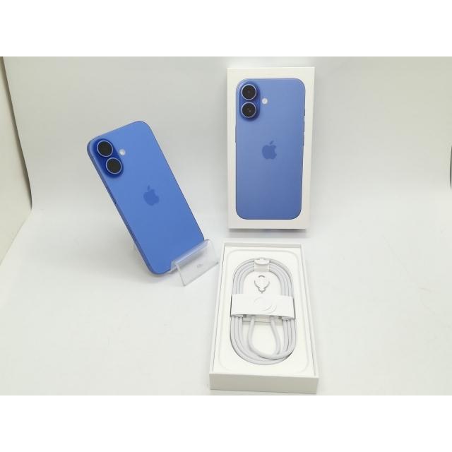 【中古】Apple ymobile 【SIMフリー】 iPhone 16 128GB ウルトラマリン MYDU3J/A【静岡】保証期間１ヶ月【ランクA】の画像