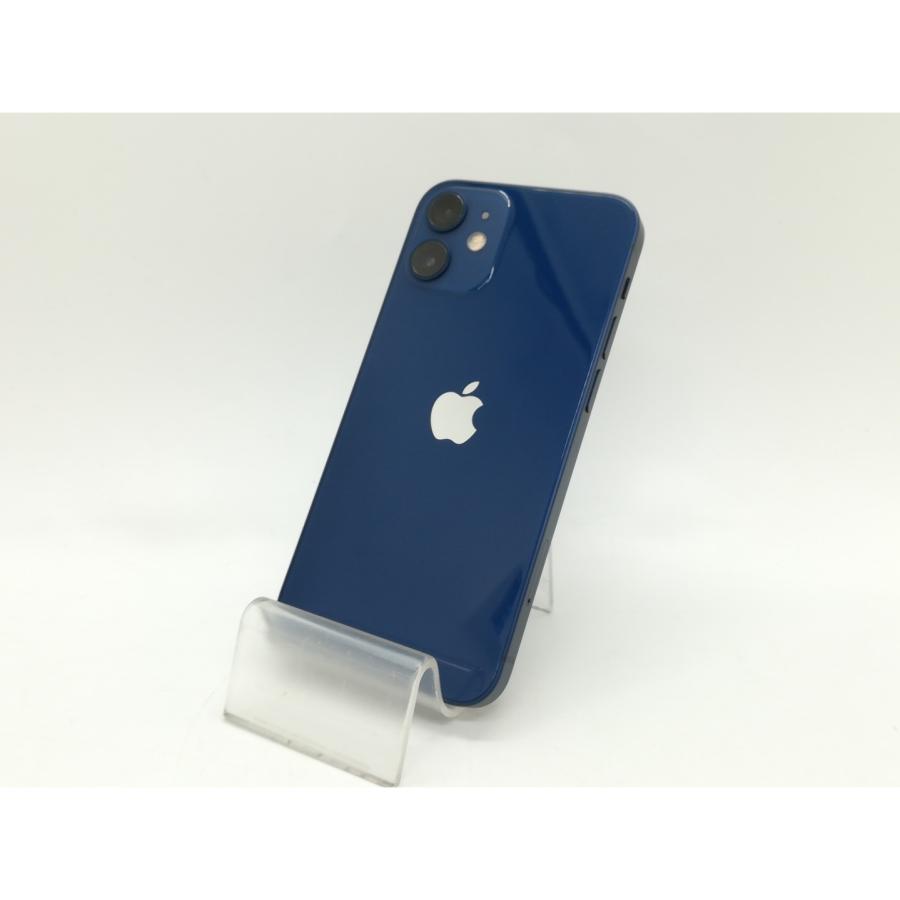 【中古】Apple UQmobile 【SIMロック解除済み】 iPhone 12 mini 64GB ブルー MGAP3J/A【静岡】保証期間１ヶ月【ランクA】