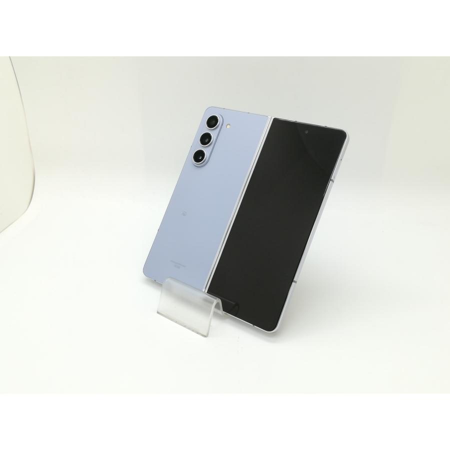 中古】SAMSUNG au 【SIMフリー】 Galaxy Z Fold5 アイシーブルー 12GB