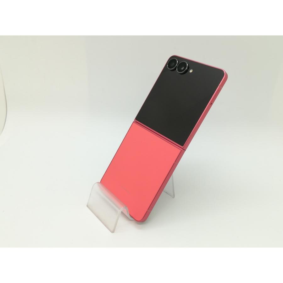 中古】SAMSUNG au 【SIMフリー】 Galaxy Z Flip7 コーラルレッド 12GB 