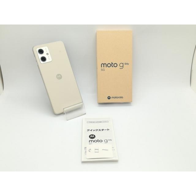 中古】MOTOROLA ymobile 【SIMフリー】 moto g64y 5G バニラクリーム