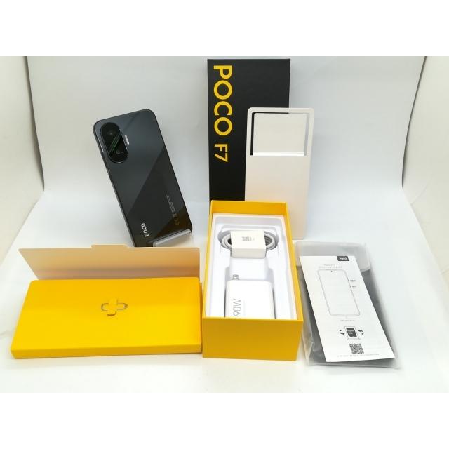 中古】Xiaomi 【SIMフリー】 Poco F7 ブラック 12GB 256GB 25053PC47G