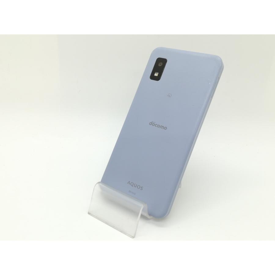 携帯電話、スマートフォン 【美品】 AQUOS wish2 SH-51C [ブルー/青