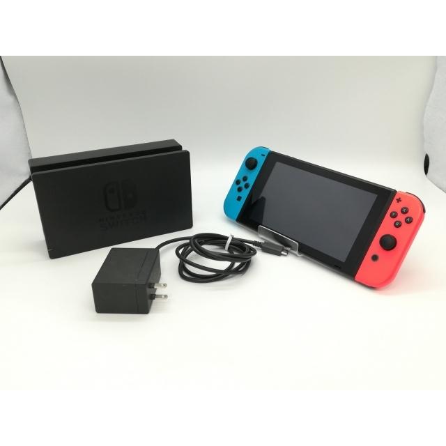 中古】Nintendo Switch 本体 Joy-Con(L) ネオンブルー/(R) ネオン