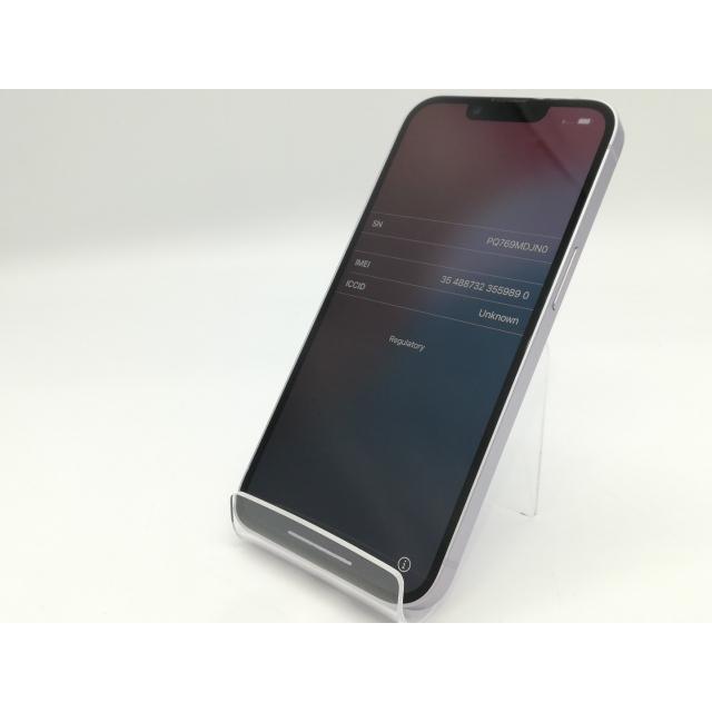 【中古】Apple docomo 【SIMフリー】 iPhone 14 256GB パープル MPW93J/A【浜松駅前】保証期間１ヶ月【ランクC】の画像