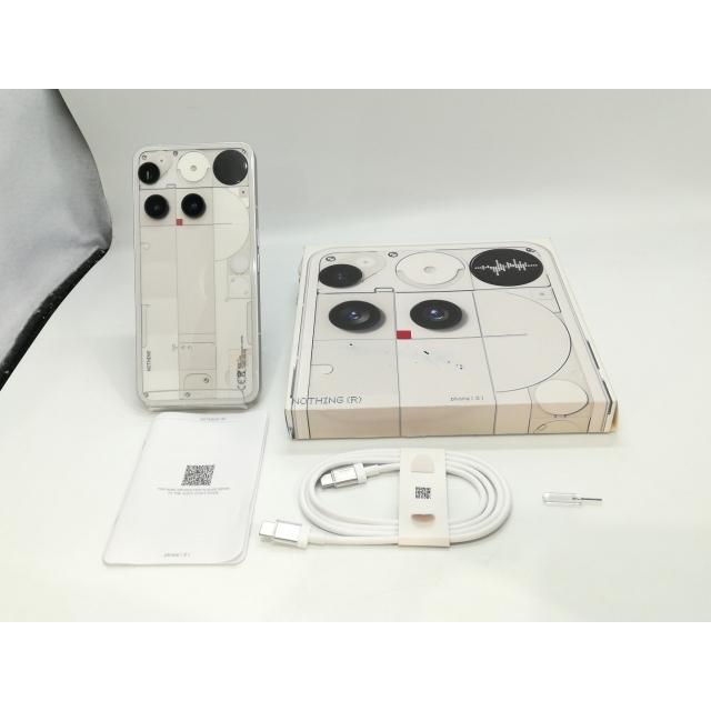 中古】NOTHING 国内版 【SIMフリー】 Nothing Phone (3) ホワイト 12GB