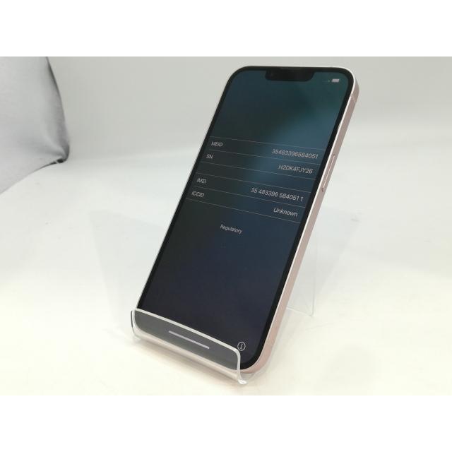 iPhone 13 【中古】Apple au 【SIMフリー】 256GB ピンク MLNK3J/A